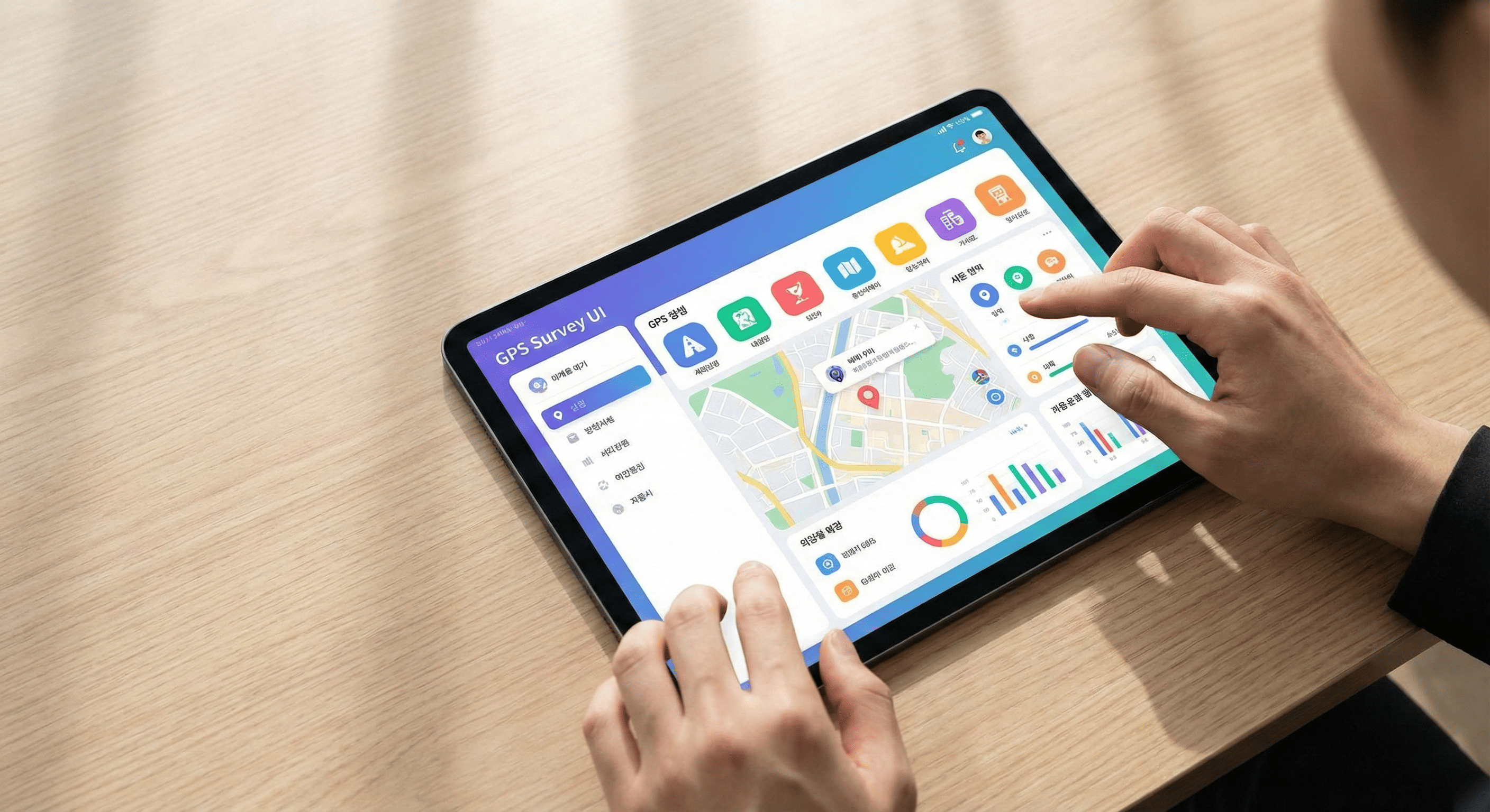 대륜이엔에스 측량 탑재